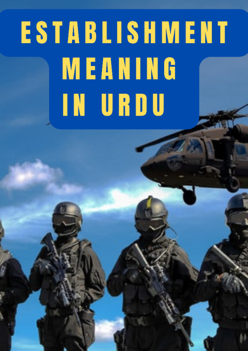 Establishment Meaning in Urdu