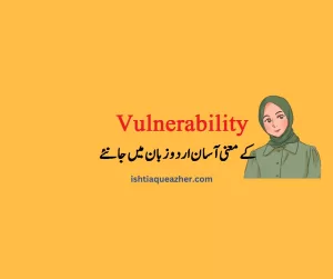 Vulnerability Means in Urdu