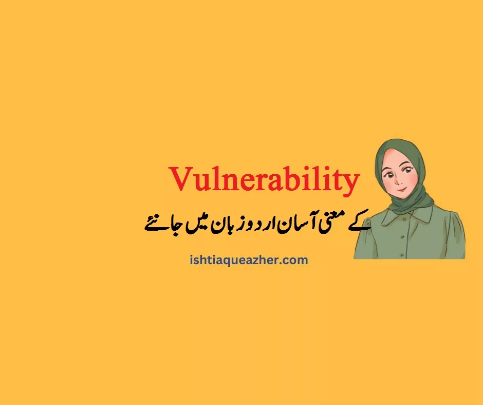 What is Vulnerability in Simple Words? Vulnerabilities Meaning in Urdu 