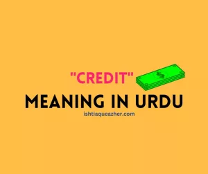 Credit Meaning in Urdu