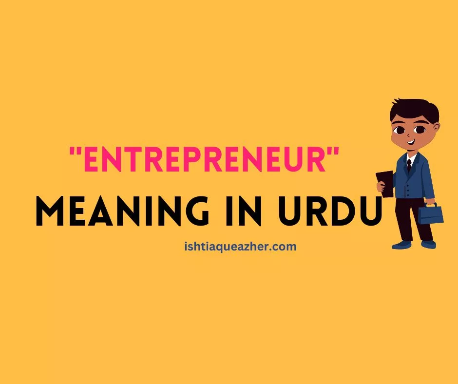 Meaning of Entrepreneur in Urdu: How to Become an Entrepreneur? 