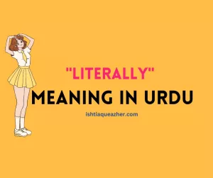 literally meaning in Urdu